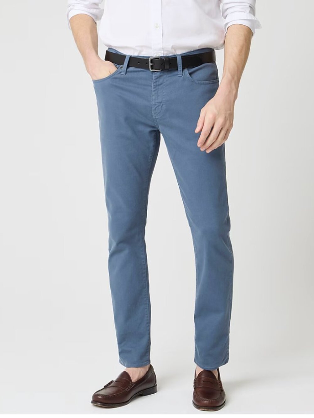 J. Crew Factory Opal Blue Straight-fit garment-dyed five-pocket jean 33/32 NWT